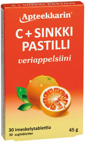 FLUNSSAN JA KIVUN HOITO Flunssakauden suosikit Vahva C-vitamiini-sinkkivalmiste poreena tai imeskelytablettina.