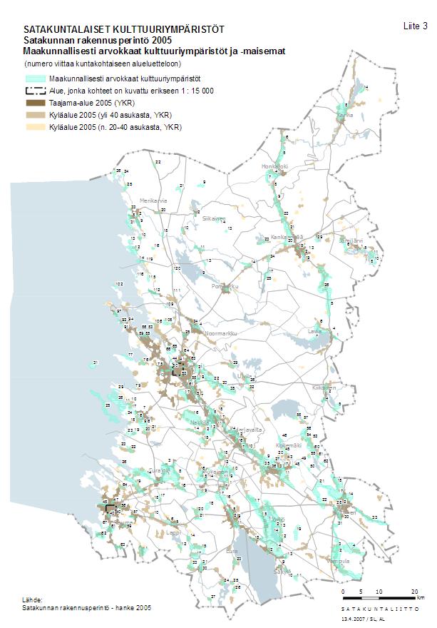 Satakunnan rakennusperintö 2005, Lauri Putkonen -Satakunnan maakunnallinen rakennuskulttuuriselvityksen täydennys- ja päivitystyö 2003-2005 -Täydennys- ja päivitystyö