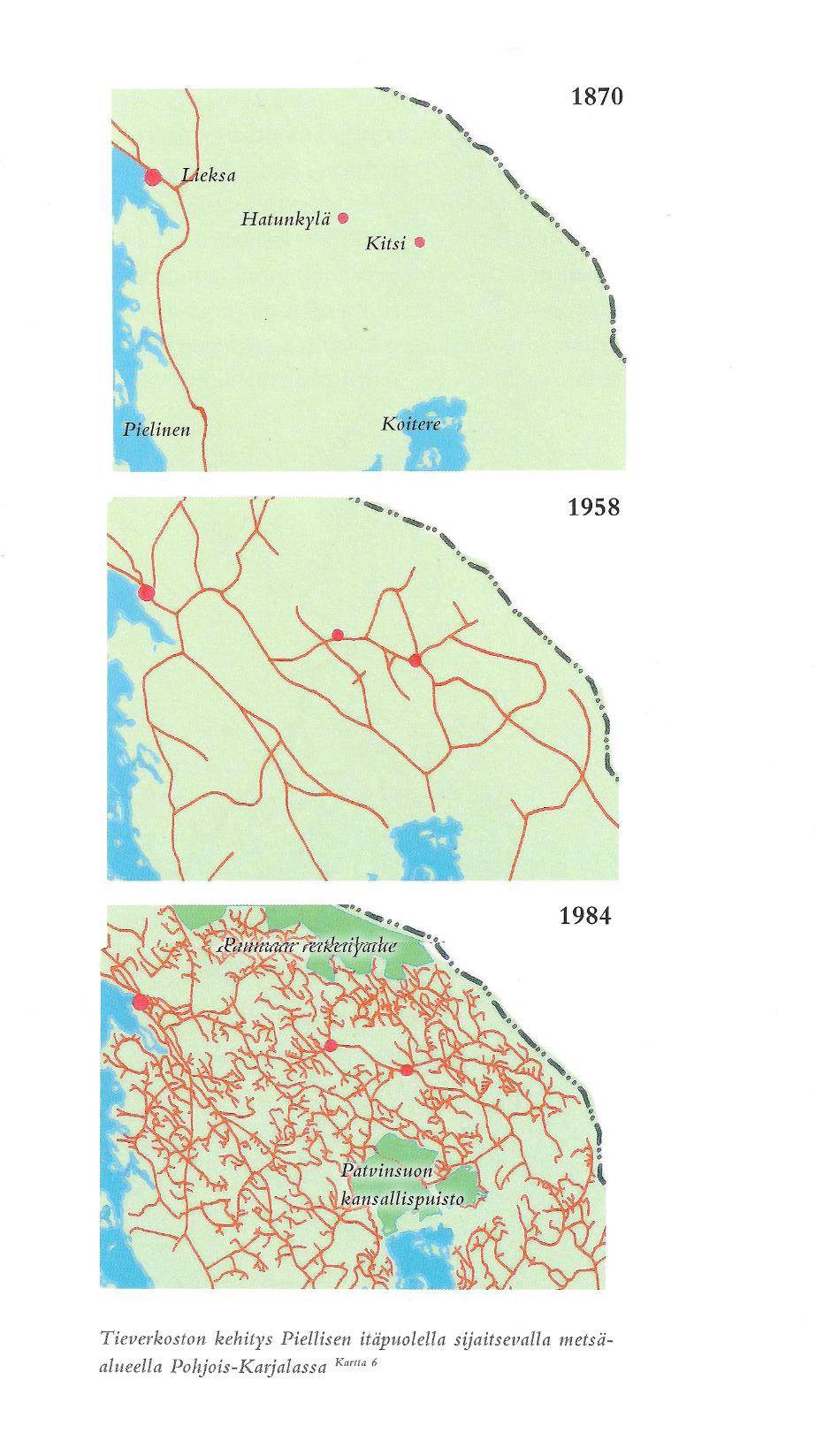 Metsäteiden pirstoma maisema - Metsäteiden reunavaikutus voi kantaa 10-kertaisesti tien leveyden verran metsään - Tieuran leveys n.