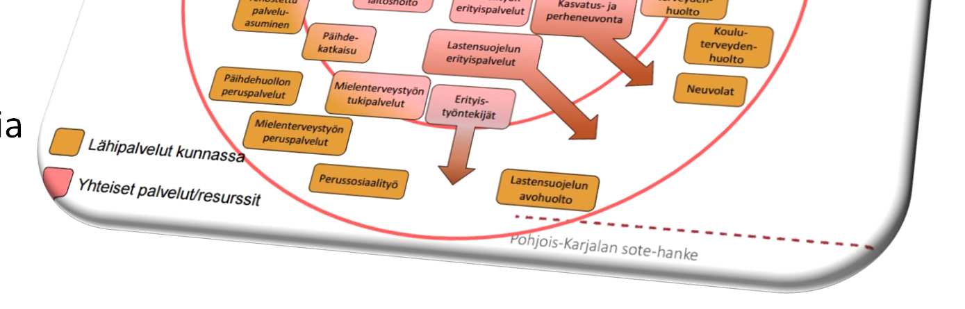 Esimerkki palveluanalyysistä Oheisen kaltaisia analyysejä tehty eri puolilla, myös Keski-Suomessa Uudistuksen tavoitteena on saada markkinoille lisää toimijoita Tavoitetilaa määritettävä laajalla