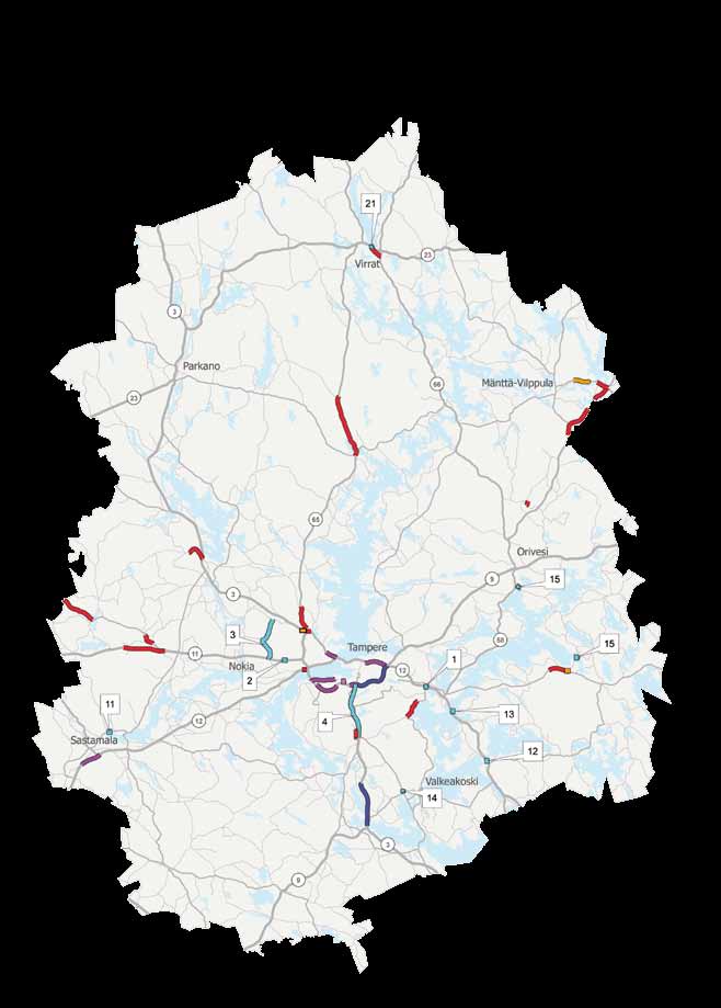 3. Teemahankkeet Teemahankkeet ovat valtakunnallisesti ohjelmoituja investointeja, joiden rahoitus osoitetaan keskitetysti Liikennevirastosta erilaisten teemojen mukaisesti.