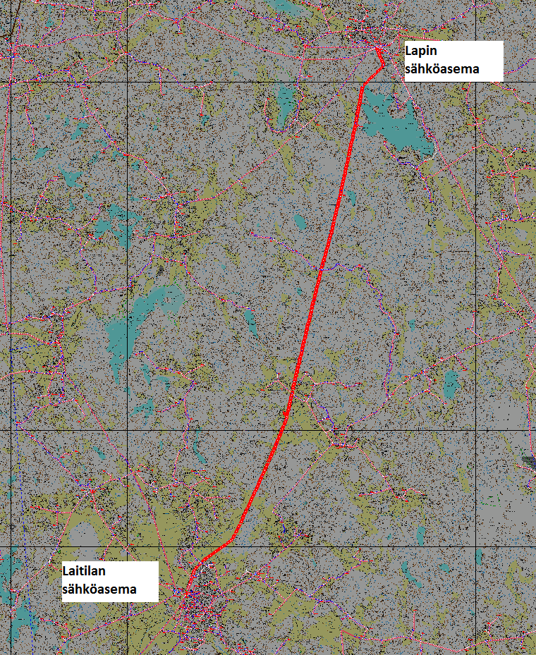 43 Lapin aseman lähtö J19 Laitilansuora Laitilansuoran lähtö on pitkä avolinja, joka yhdistää Lapin ja Laitilan sähköasemat. Se kulkee suurimmalta osin metsässä.