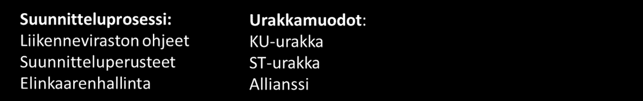 Liikenneviraston prosessien kehittäminen Uusiomateriaalien käyttömahdollisuuksien lisäämiseksi hankkeilla tarvitaan