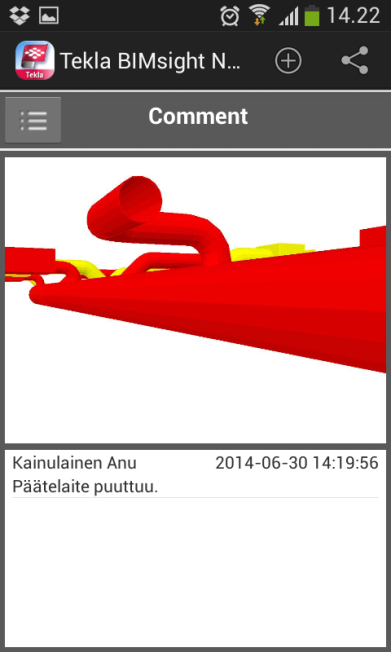 Tietomallien kannalta mobiililaite antaa mahdollisuuden tarkastella malleja missä tahansa.