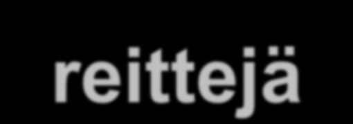 Internetin viipeitä ja reittejä Miltä Internetin viipeet ja reitit näyttävät? traceroute : mittaa viipeen lähettäjältä polulla oleville reitittimille.