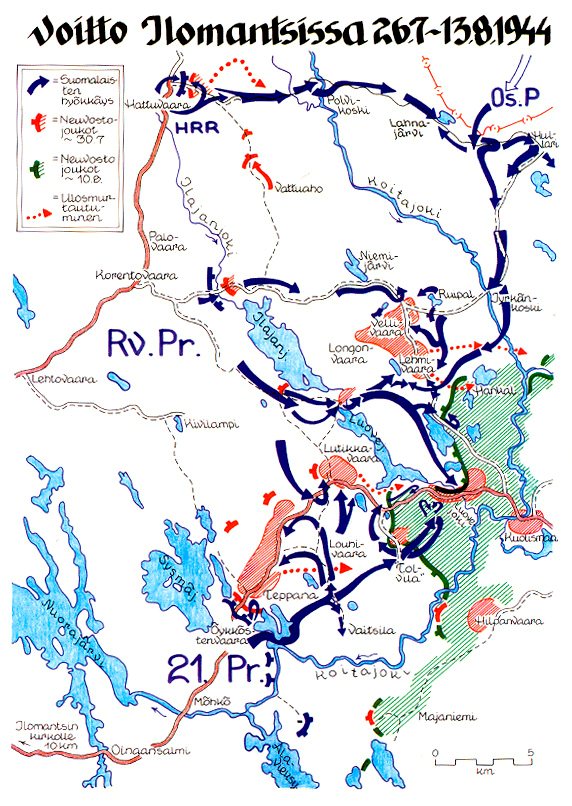 95 LIITE 3 Ilomantsin alueen sotatoimikartta