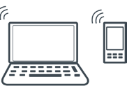 SE ANSLUTNING Sammankoppling med aktiv NFC-funktion 1. Anslut Bluetooth-mottagaren via 3,5 mm kontakten till stereoanläggning eller aktiv högtalare.. Aktivera NFC i bluetooth-enheten 3.