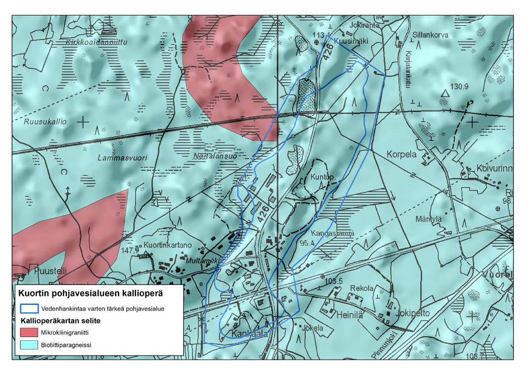 GEOLOGIAN TUTKIMUSKESKUS Geologinen rakenneselvitys 8 16.3.2015 4 TULOKSET 4.