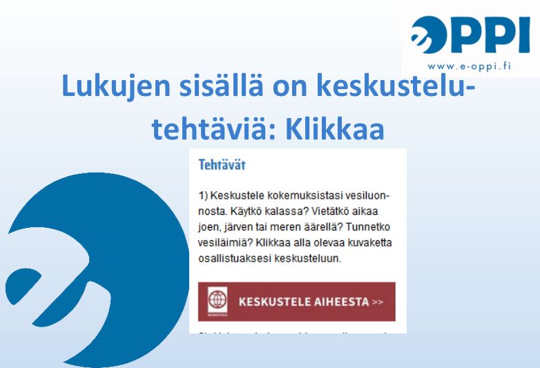 OnEdu:n sähköisissä oppikirjoissa voi avata kurssikohtaisia