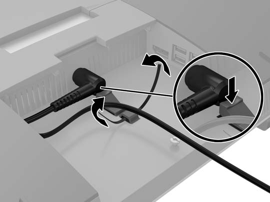 Näytön kytkeminen Tietokoneen takana olevan DisplayPort-liittimen avulla tietokoneeseen voidaan kytkeä näyttö.