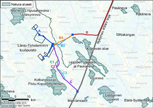 2. YHTEYSVIRANOMAISEN LAUSUNTO NATURA- ARVIOINNIN TARPEESTA Hankkeessa on laadittu Natura-arvioinnin tarveharkinta.