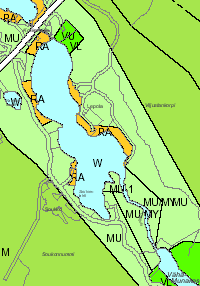 Maakuntakaava Kanta-Hämeen maakuntakaava on vahvistettu Valtioneuvostossa 28.9.2006 ja se sai lainvoiman KHO:n päätöksellä 28.12.2007 (Kuva 3). Kuva 3. Ote Kanta-Hämeen maakuntakaavasta.