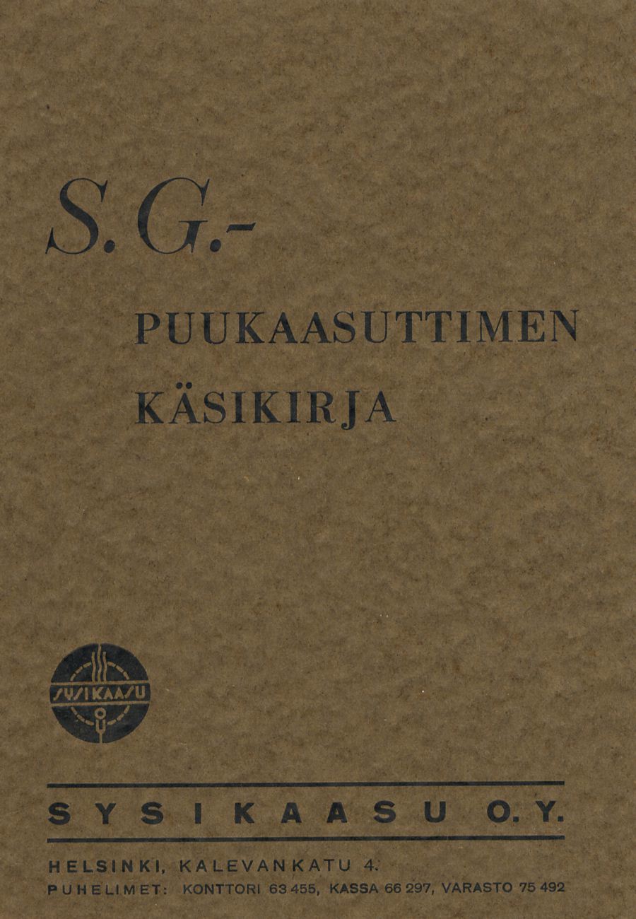 O. VJTe~ PUUKAASUTTIMEN KÄSIKIRJA