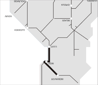 RATAHALLINTO- KESKUS BANFÖRVALTNINGS- CENTRALEN Oulu Rovaniemi -rataosan sähköistäminen rakentamisaikataulu: 2000-04 kustannukset : 48 milj. / 286 milj.mk 8.11.