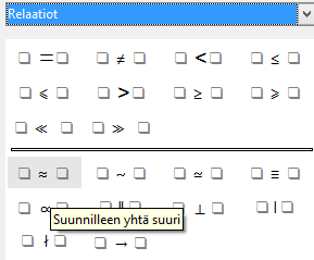 Jakolasku saadaan kohdasta Jakolasku! Alhaalla olevaan ikkunaan lisätään aaltosulkujen sisään halutut kirjaimet. Poista hakasulut ja kysymysmerkit.