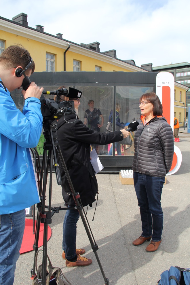 Timeframe 2015: background work, communication Urban survival day, April 2015 Ilmastokatsaus 4/ 2015 presentations on health impacts of weather and climate synergy with NORDRESS Nordic Centre of