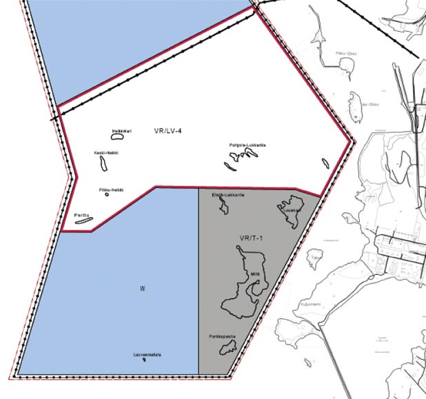 5.2.2 Yleiskaava Raahen saariston osayleiskaavan, jonka Raahen kaupungin valtuusto on hyväksynyt 21.6.2000, on suunnittelualueen reunalla, sen pohjoispuolella.