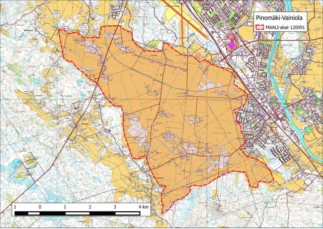 263 Pinomäki-Vainiolan MAALI-rajaus.