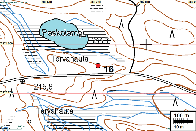 37 X: 7176 169 Y: 4443 740 P: 7176 896 I: 3586 962 Tutkijat: Sijainti: Huomiot: H. Poutiainen & V. Laakso 2012 inventointi Paikka sijaitsee Hyrynsalmen kirkosta 14,8 km itään.