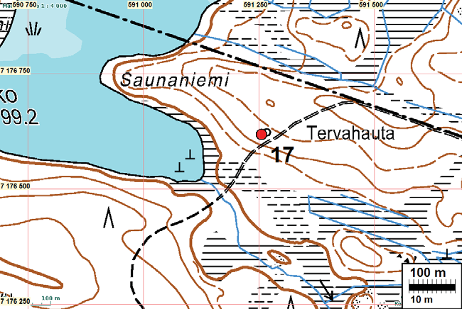 38 HYRYNSALMI 17 SAUNANIEMI Mjtunnus: Rauh.