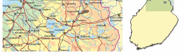 16UEC145 3 1 JOHDANTO Metsähallitus Laatumaa suunnittelee Hyrynsalmella ja Suomussalmella sijaitsevalle Kivivaara Peuravaaran alueelle tuulivoimapuistoa (Kuva 1-1).