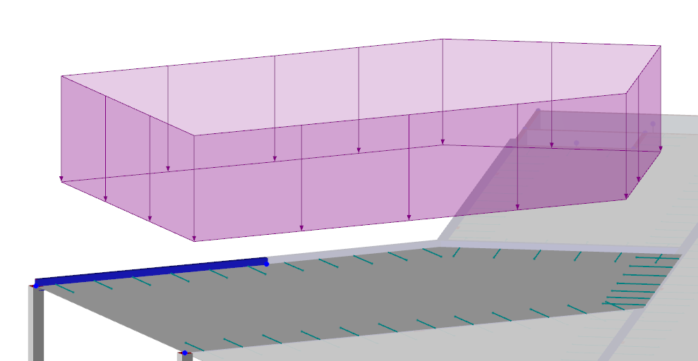 37 6.2.3 Kuormitukset RFEM -laskentamallissa. RFEM -mallissa rakennukselle määriteltiin kaikki tarvittavat kuormitukset. Tasoille mallinnettiin pysyvät-, lumi- ja hyötykuormat tasaisena kuormana.