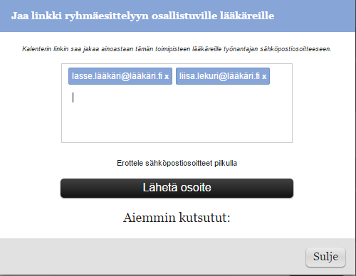 14 3. Klikkaa seuraavaksi jaa osoite -painiketta. 4.