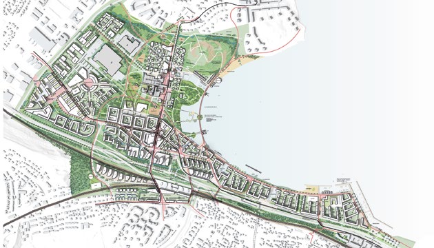 34 Metsänizza 34 Metsänizza Metsänizza esittää rantavyöhykkeelle yhtenäisen rantapromenadin.