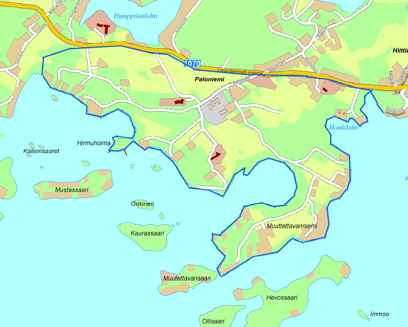 3. Paloniemen alueen osayleiskaava Suunnittelualue käsittää Paloniemen Sammatintien ja Hiidensalmen välisen alueen.