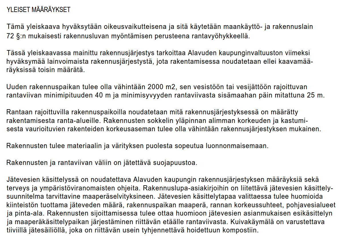 11 5.4 Nimistö Kaavalla ei muodostu uutta nimistöä. 6 Rantaosayleiskaavan muutoksen toteutus 6.