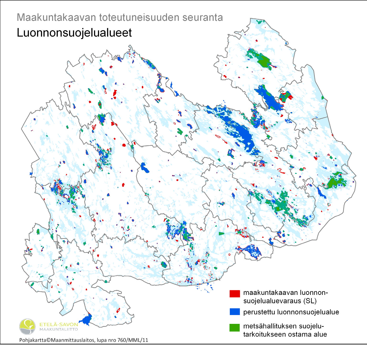 Suojelualueiden toteuttamisesta ollaan siirtymässä niiden hoidon ja käytön suunnitteluun.