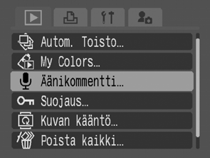 My Colors -toiminto ei toimi, jos muistikortilla ei ole riittävästi tilaa.