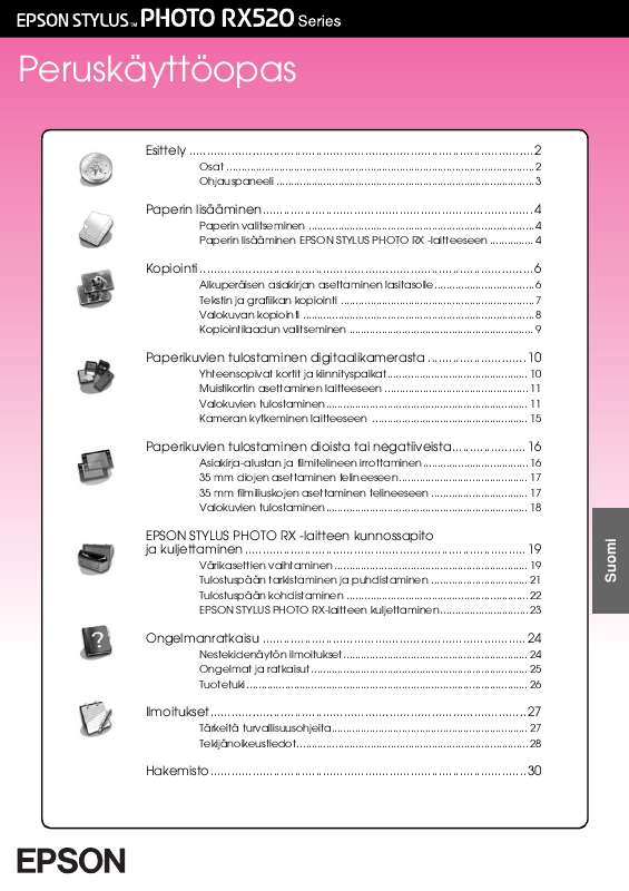 Löydät kysymyksiisi vastaukset käyttöoppaasta ( tiedot, ohjearvot,