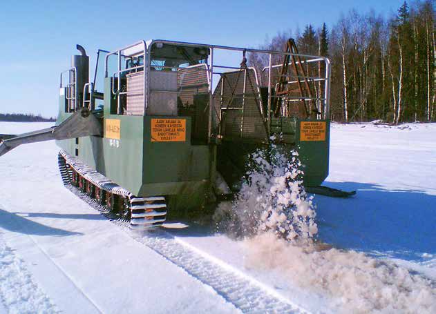 Kuva 10.8. ELY-keskuksen jääsaha (kuva Lapin ympäristökeskus) 10.