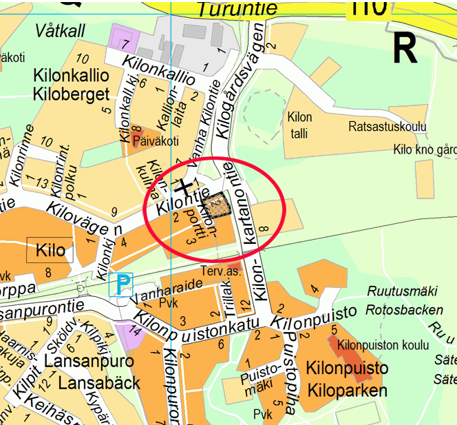 Kaupunkisuunnittelulautakunta 16.11.2016 Sivu 2 / 2 kevyenliikenteen väylällä rajautuen vireillä olevaan Kilonkartanon asemakaavaan. Rakennusoikeus nousee kaavan muutoksella 2 100 k-m 2.