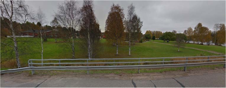 2 (8) Näkymä Kajaanintieltä suunnittelualueelle. (Google Maps). Kaavan tarkoitus ja tavoitteet Paltamon kunnan asumistyöryhmä on selvitellyt ja sen lähiympäristön viihtyisyyden parantamista.