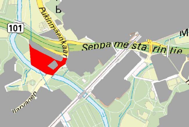 6.2 Tavoitteellinen toiminta-alueen laajennus 2017 2018 Seuraavissa kuvissa on esitetty punaisella värillä tavoitteellinen vesihuollon toiminta-alueen laajennus