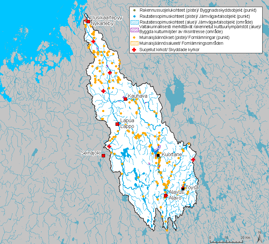 - Skrivarsin raittiasutus (Uusikaarlepyy) - Topeliuksen lapsuudenkoti Kuddnäs (Uusikaarlepyy) - Uudenkaarlepyyn historiallinen keskusta (Uusikaarlepyy) - Uudenkaarlepyyn seminaari ja Seminaarikatu