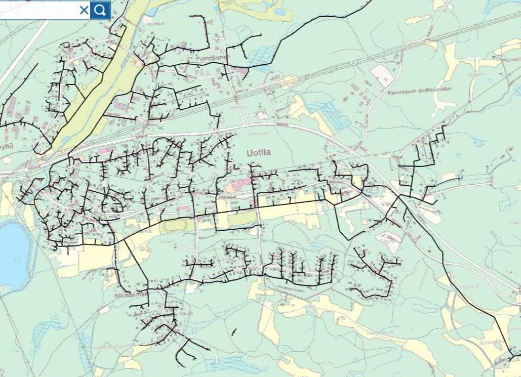 32 5 4 10 12 3 2 1 6 7 9 11 8 Kuva 6. Mittauspisteet kartalla. Taulukko 3. Mittausalueiden verkostopituudet ja vuosikulutusarviot.