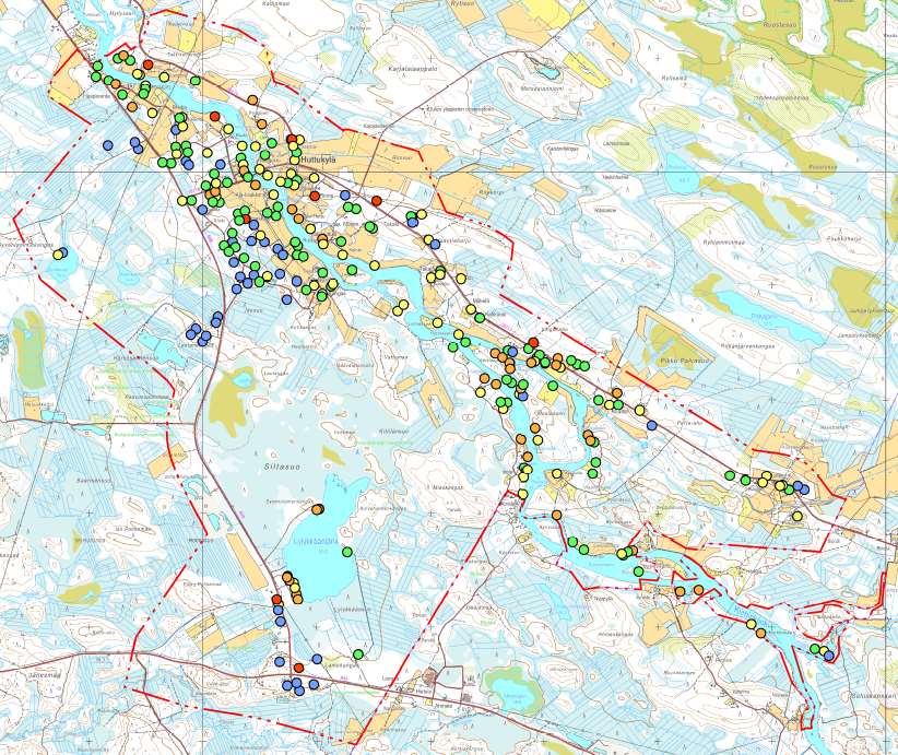 Suunnittelualueen nykytilanne ASUINRAKENNUKSET JA LOMA-ASUNNOT