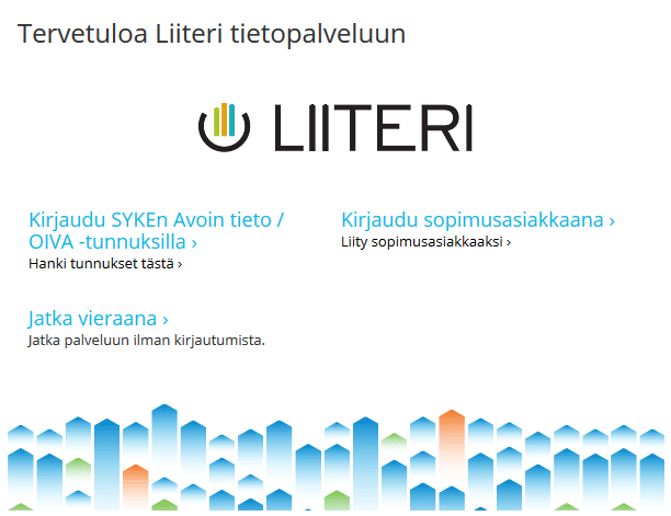 Liiterin versiot Vieras Käytössä Liiterin avoin tietosisältöä ilman rekisteröitymistä ja kirjautumista.