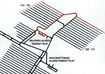 85 louhintavaiheessa 12 9/2106-9/2108 louhittavat sijoitusja keskustunnelit - VALVONTA-ALUE - VALVOMATON ALUE - SUUETTU SIJOITUS- TAI KESKUSTUNNELI Kuva 6-58.