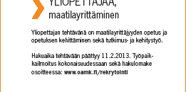 REKRYTOINTI-ILMOITUS Ilmoituksella pyritään herättämään tehokkaasti huomio ja ohjaamaan netistä löytyvän lisätiedon äärelle.
