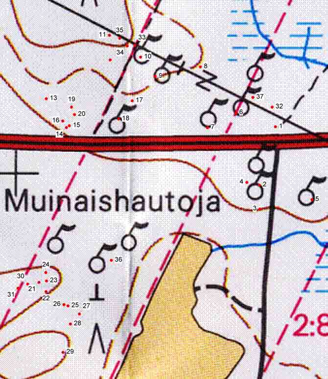 Ulvila Kaasmarkku Pikatienvarsi Muinaisjäännösrekisteri numero 886010011 GPS:llä mitatut varmat muinaisjäännökset