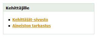 Testaus aineiston tarkastus Alkuvaiheessa kätevintä on testata oman ohjelmiston tuottamia ilmoituksia käyttämällä