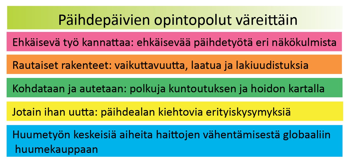 Päihdepäivät 2017: monimuotoinen päihdetyö Päihdepäivät on EHYT ry:n ja Ehkäisevän päihdetyön järjestöverkoston yhdessä järjestämä valtakunnallinen