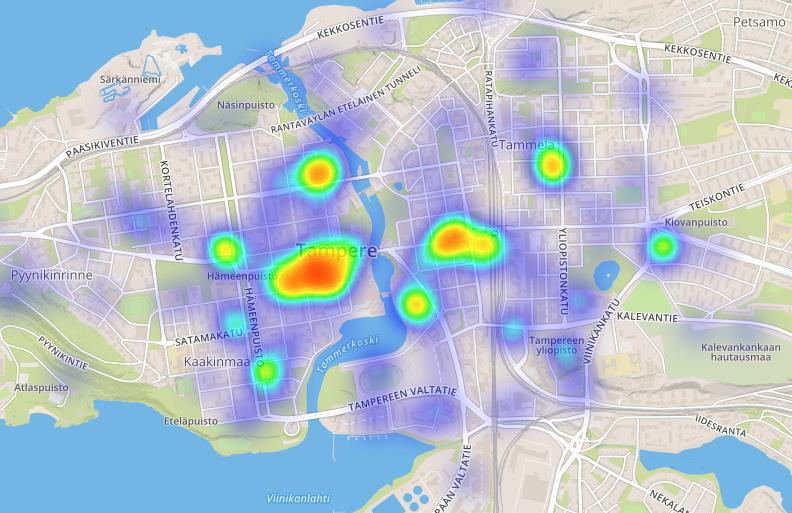 Matkakohteet Tampereen keskustassa