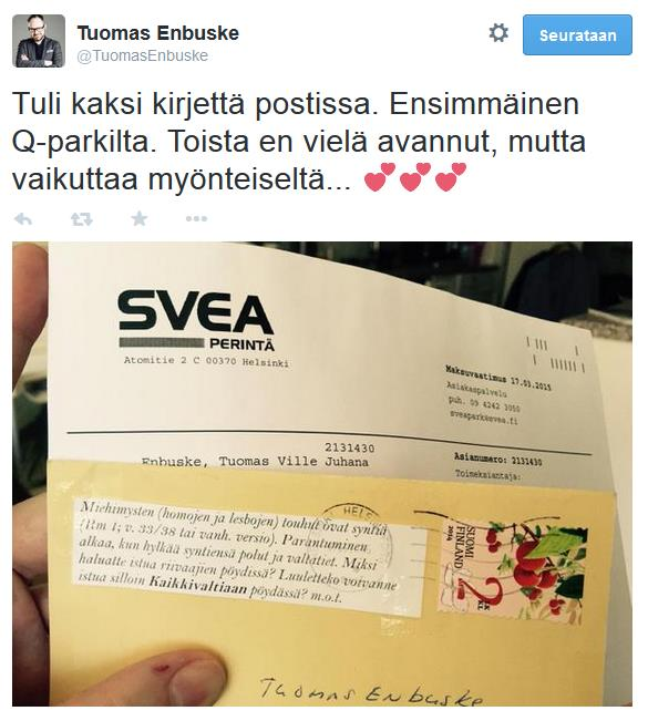 67 linkkeinä. Videot olivat muiden kuin twiittaajien tuottamaa sisältöä, jota twiittaajat kommentoivat huomion arvoiseksi aivan samoin kuin linkkejäkin.