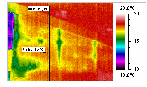 Fysiikan laboratorio 14.5.07 5 Lämpökuvien ja mittausraportin tulkinta 5.1 Lämpökamera tallentaa kohteen pintalämpötilatiedot värikoodattuna. Kuvassa 1 on esitetty esimerkki lämpökuvasta.