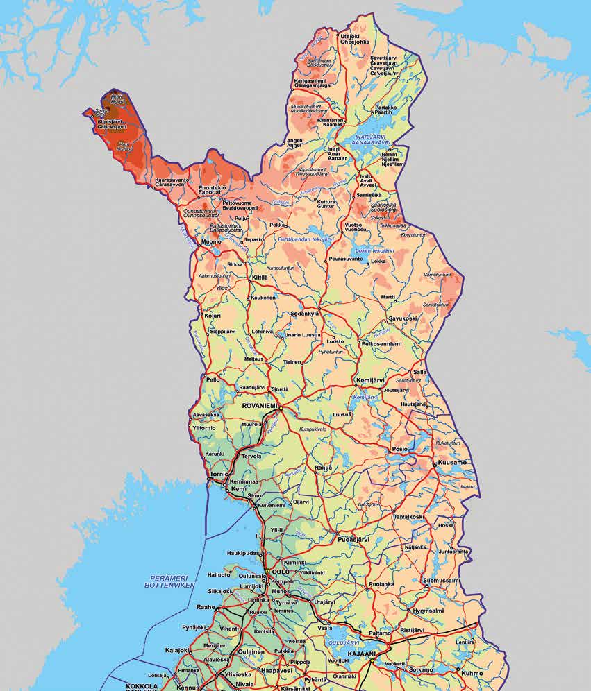 POHJOIS-SUOMEN YT SF-CARAVAN-alueet KITTILÄ MELLAJÄRVI RYYNÄSENNIEMI RANTATÄHTI